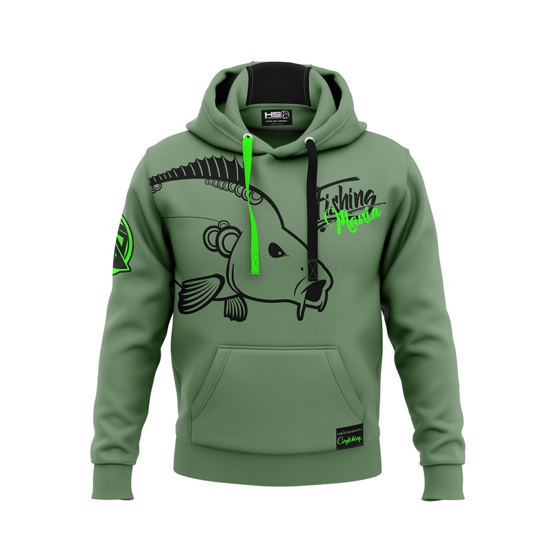 Hotspot Design – Hoodie Carpfishing Mania green