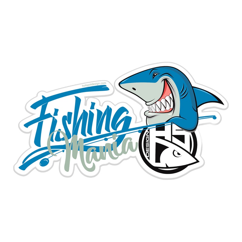 Hotspot Design – Sticker Fishing Mania cm 16,5×9