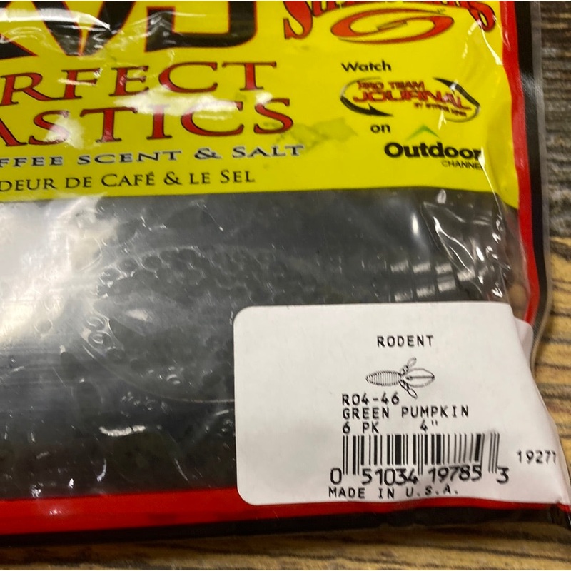 Strike King KVD Rodent 4″ Green Pumpkin