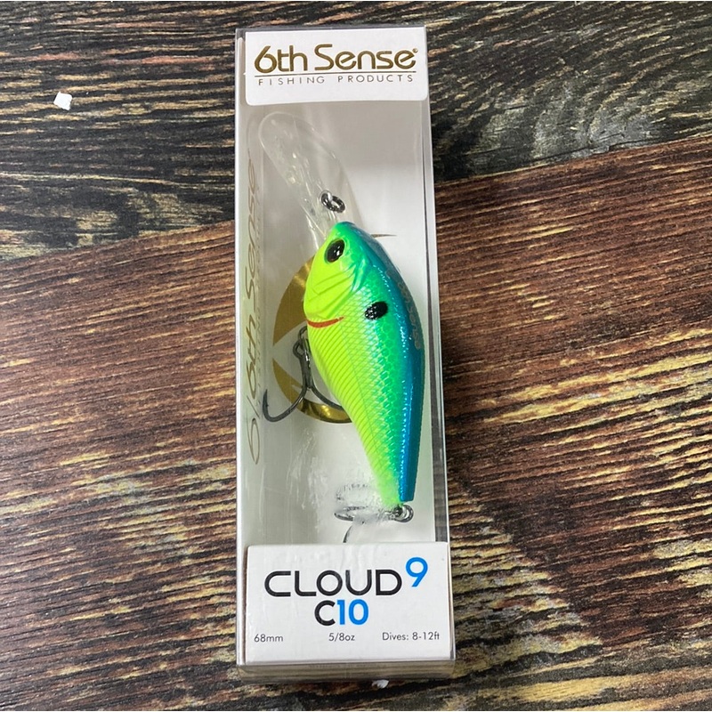 6th Sense Cloud 9 C10 – 5/8 oz. Blue Treuse Shad