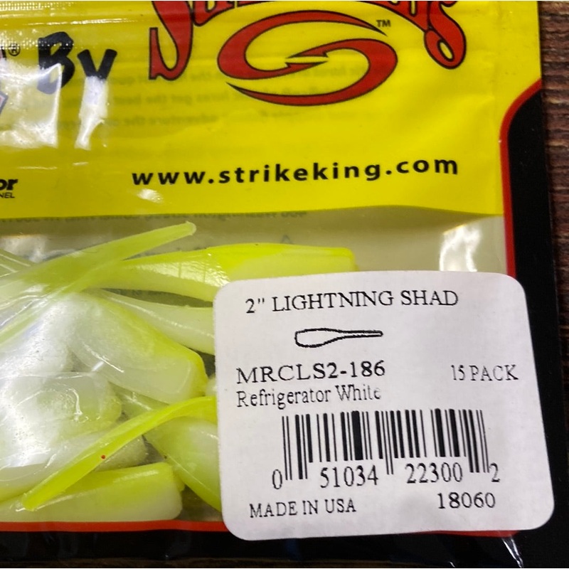 Mr Crappie 2 Lightning Shad Refrigerator White