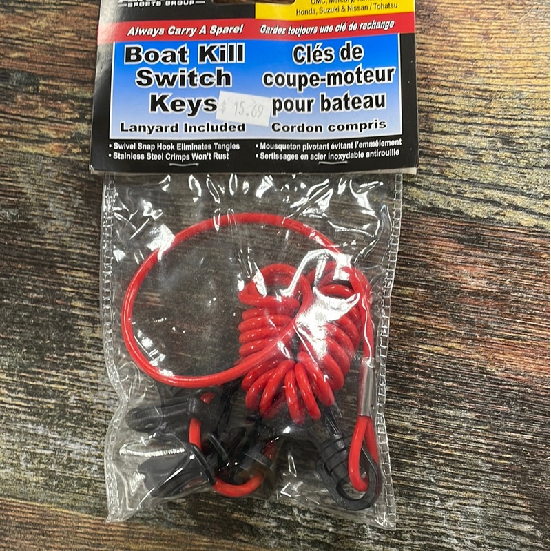 Boat Kill Switch Keys – Red