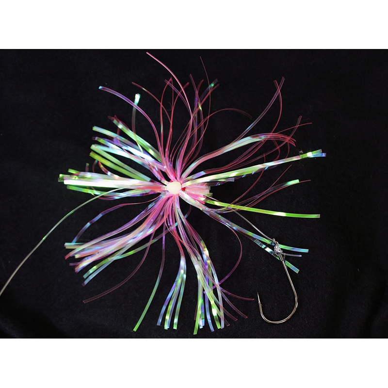Jigging World Grub Holder Hook “Helen H” Flash Rig With 4/0 Hook
