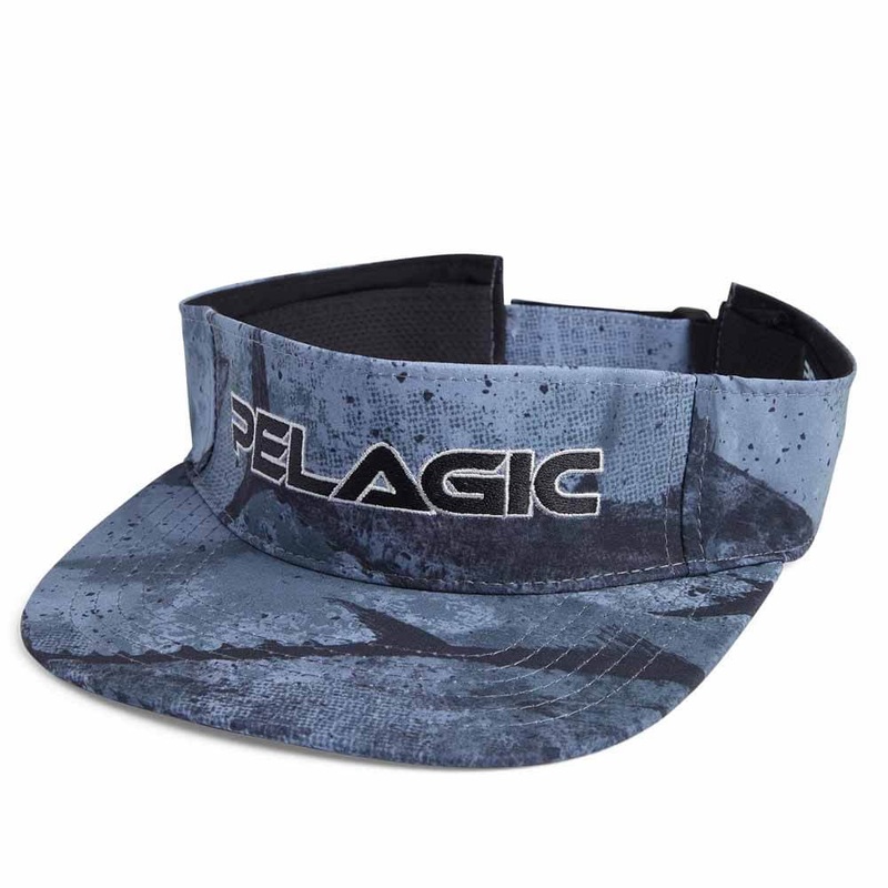 Pelagic Black Open Seas Visor Hat