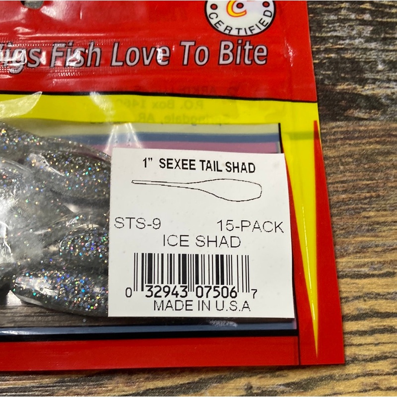 Arkie 1 Sexee tail Shad Ice Shad