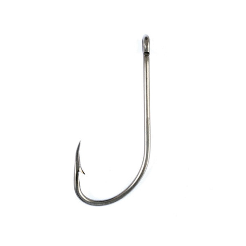 Eagle Claw 085 Nickle Plain Shank Offset Hook 100pk