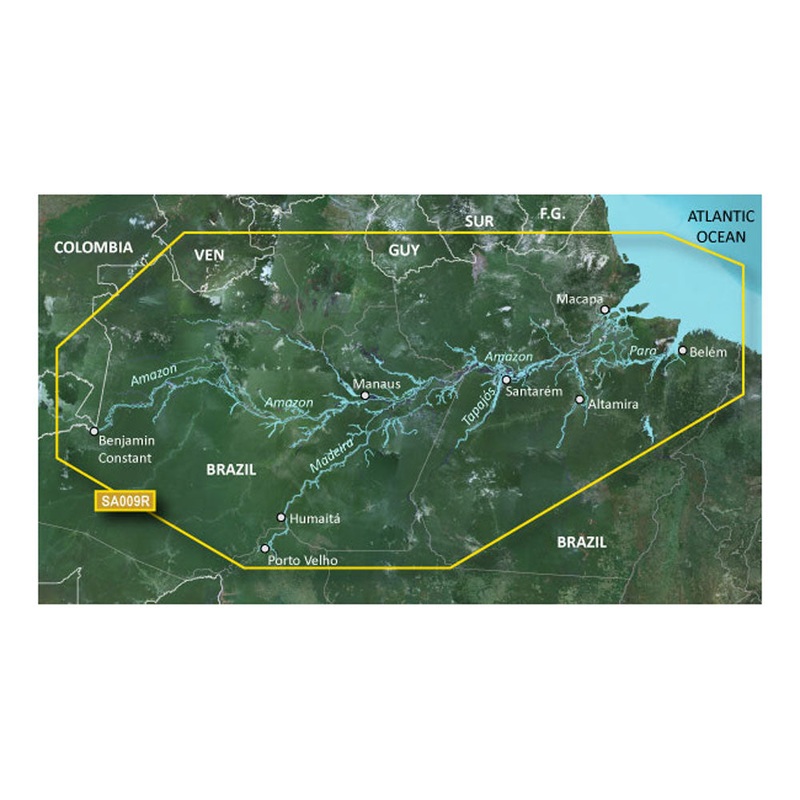 Garmin BlueChart g3 HD – HXSA009R – Amazon River – microSD/SD [010-C1066-20]