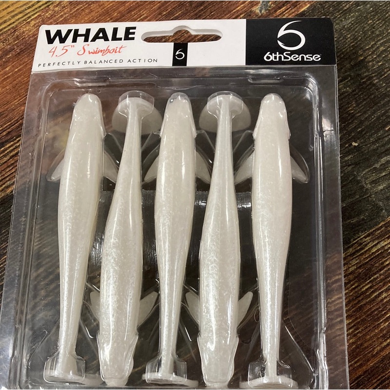6th Sense Whale Swimbait 4.5″ Pearl White