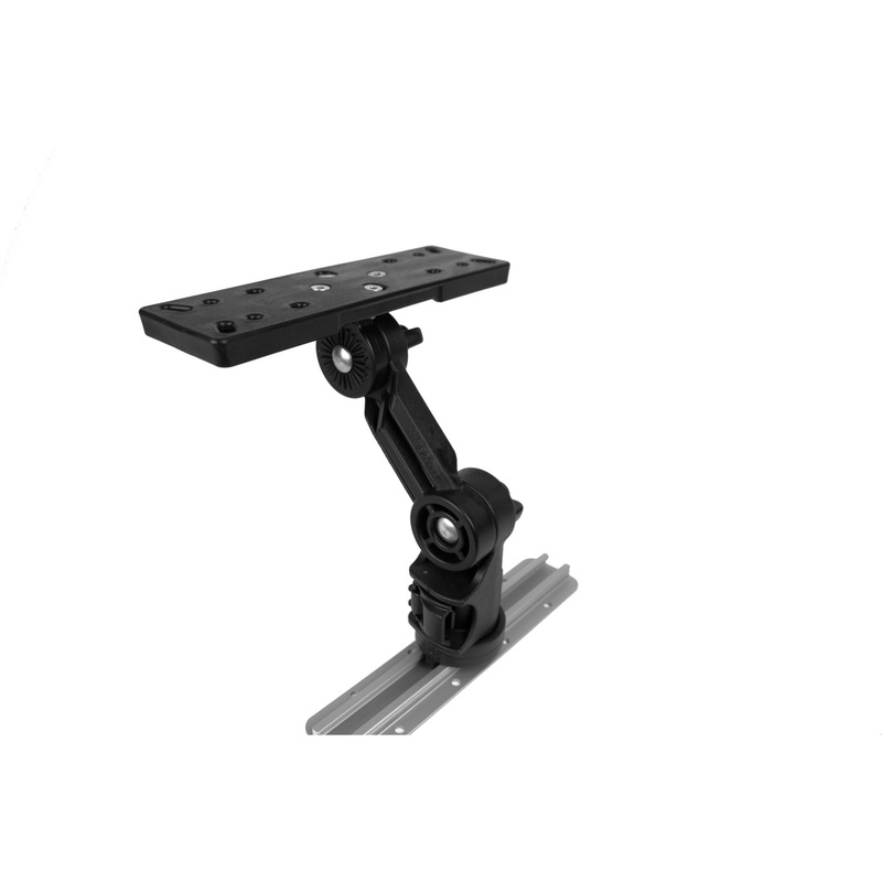 YakAttack Rectangular Base Fish Finder Mount with LockNLoad Mounting System