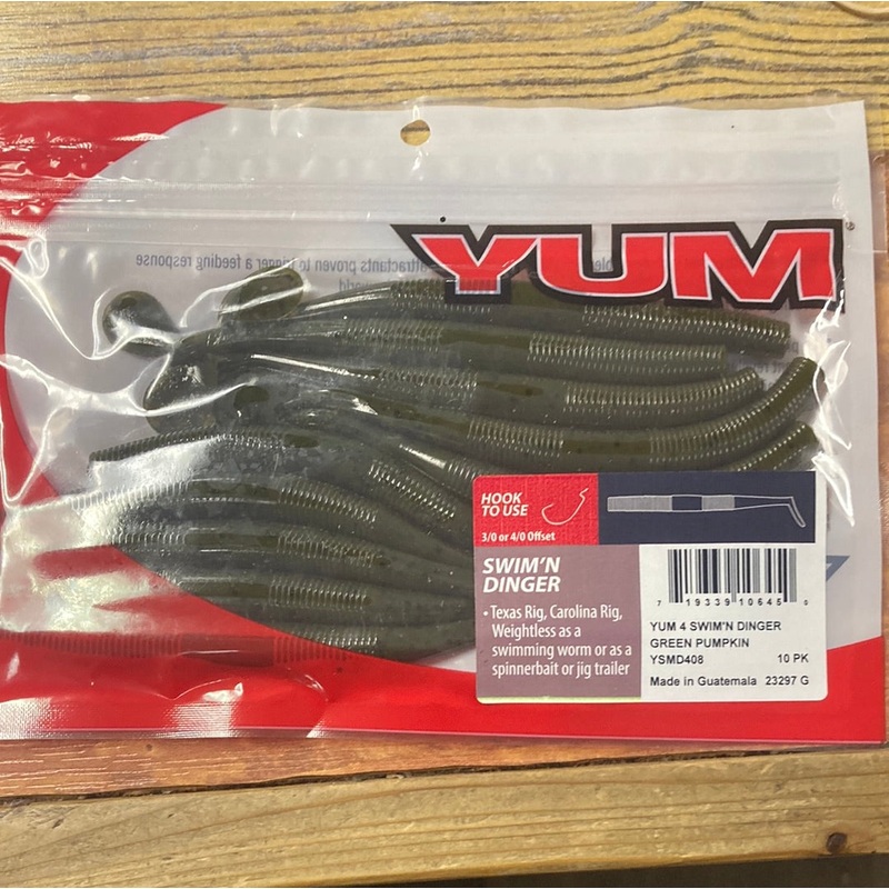 Yum 4 Swimn Dinger – Green Pumpkin
