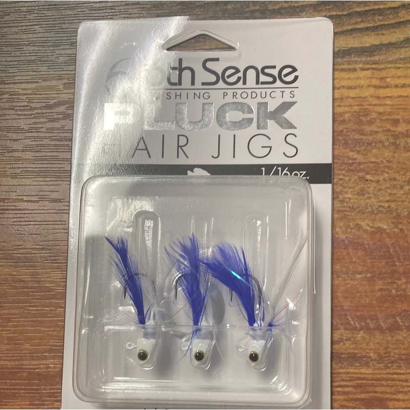 6th Sense Pluck Hair Jigs 1/16 oz. Royal Minnow
