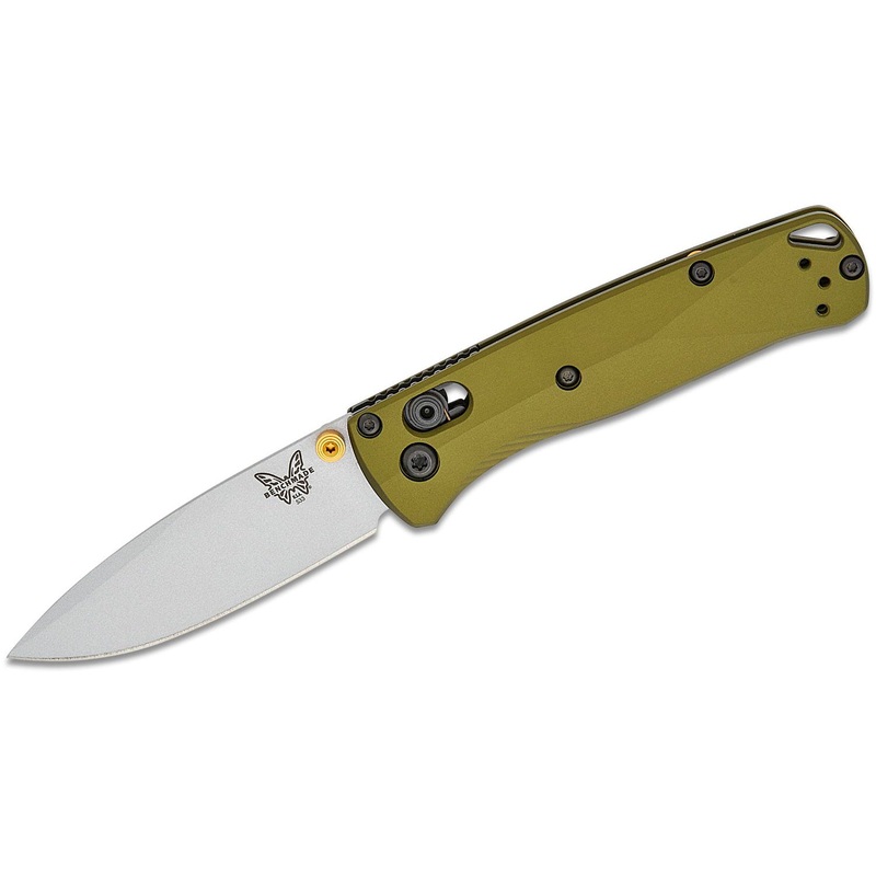 Benchmade 533SL-10 Mini Bugout Drop-Point Folding Knife – Woodland Green