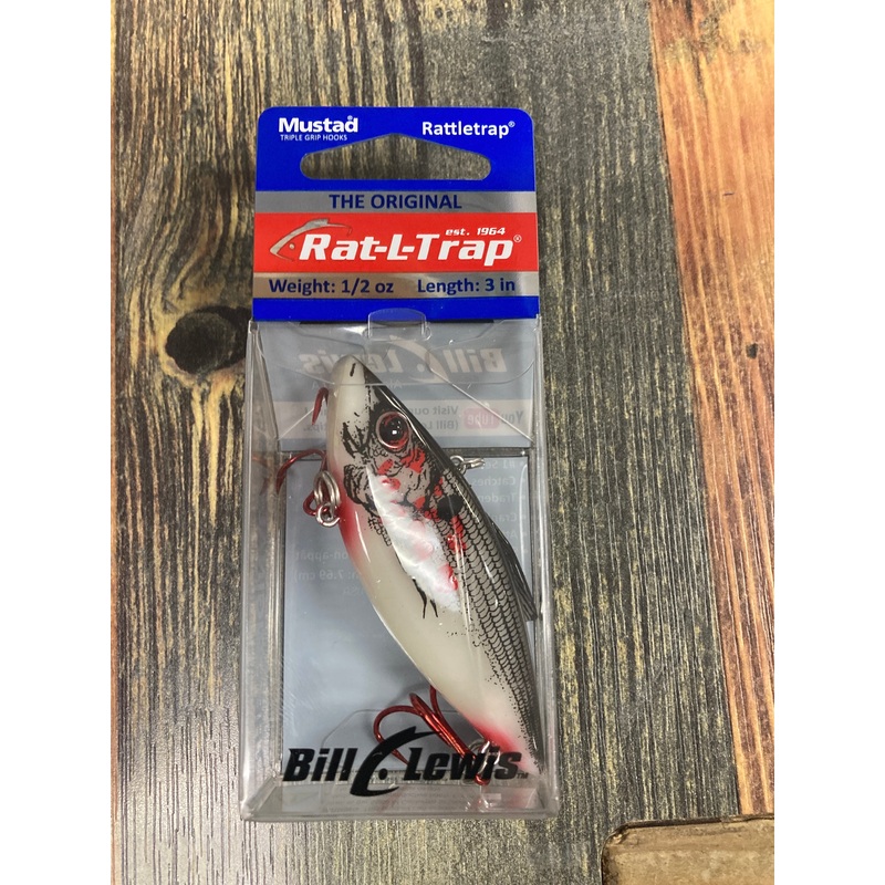Bill Lewis Rat L Trap 1/2 oz. White Bleeding Shad