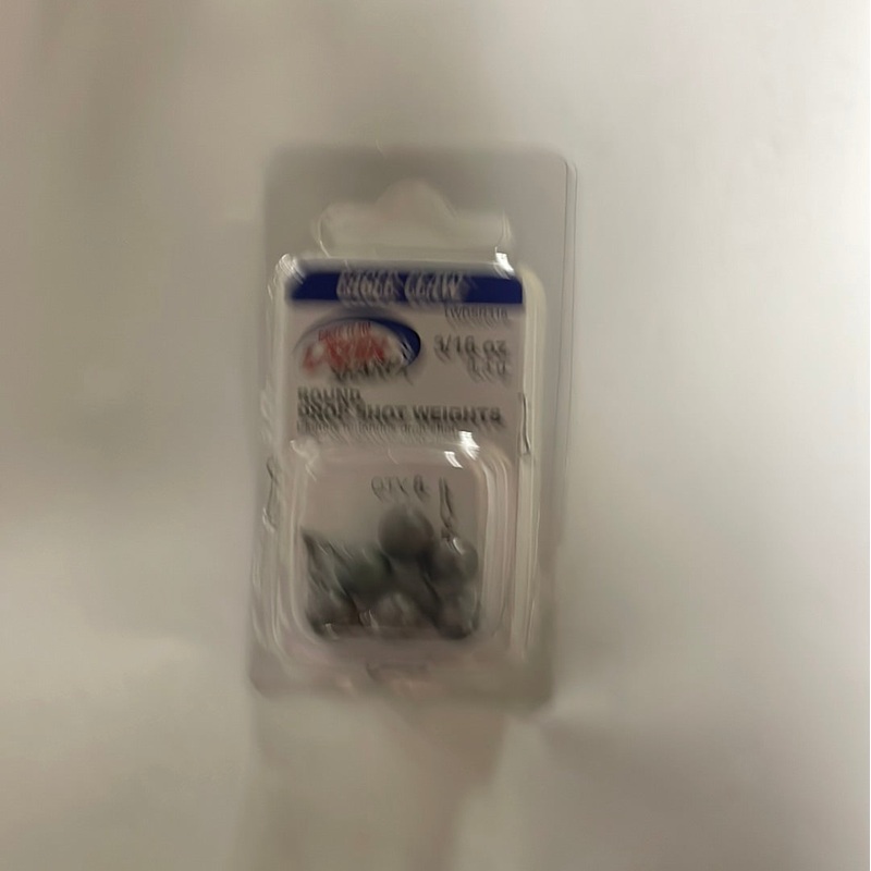 Eagle Claw Round Drop Shot Weight 3/16 oz.