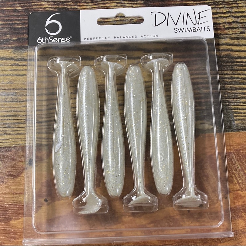 6th Sense Divine Swimbaits 3.8″ Platinum White