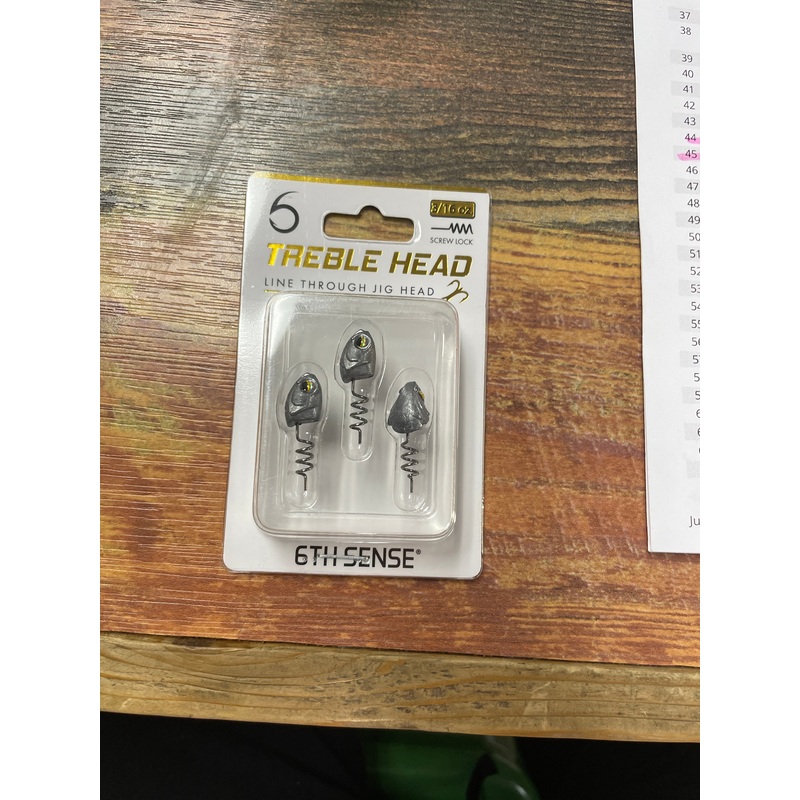 6th Sense Treble 3/16 oz. Raw