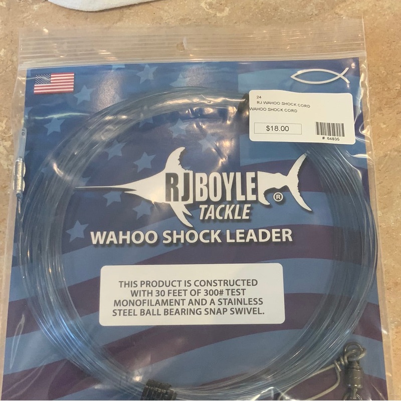 RJ Boyle Tackle Wahoo Shock Leader