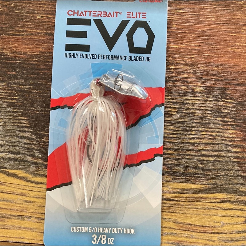 Z Man EVO Chatterbait Elite 3/8 oz. 5/0 White