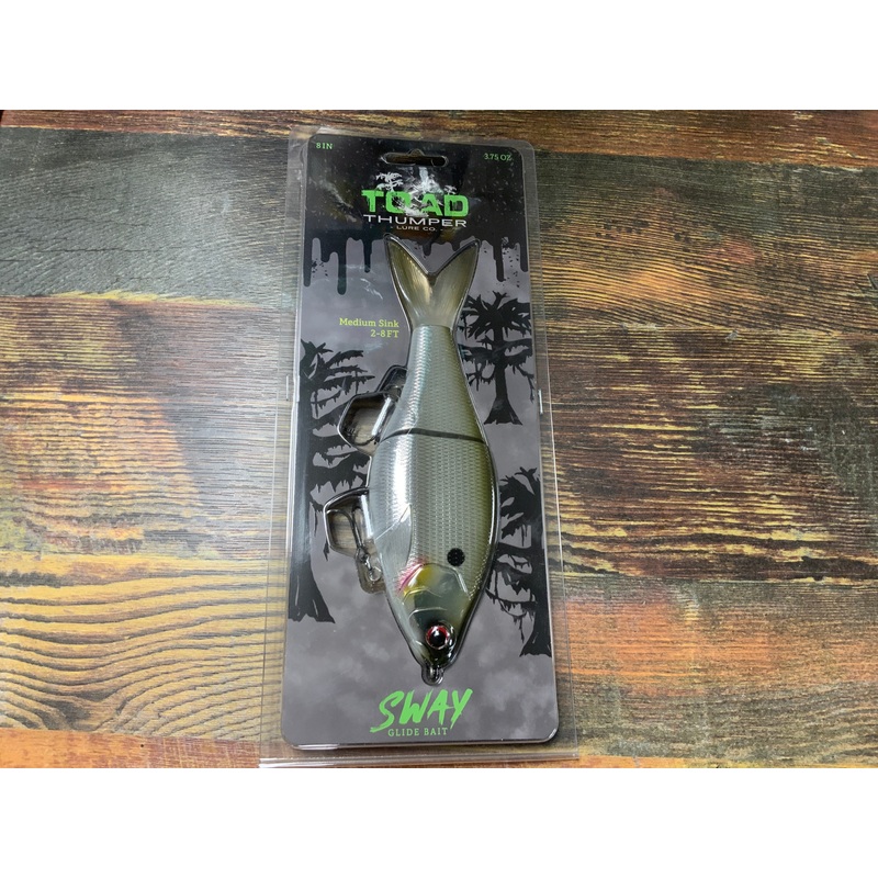 Toad Thumper Sway Glide Bait 3.75 oz. 8″ Heavy Metal