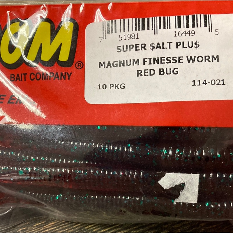 Zoom Mag Finesse Worm – Red Bug