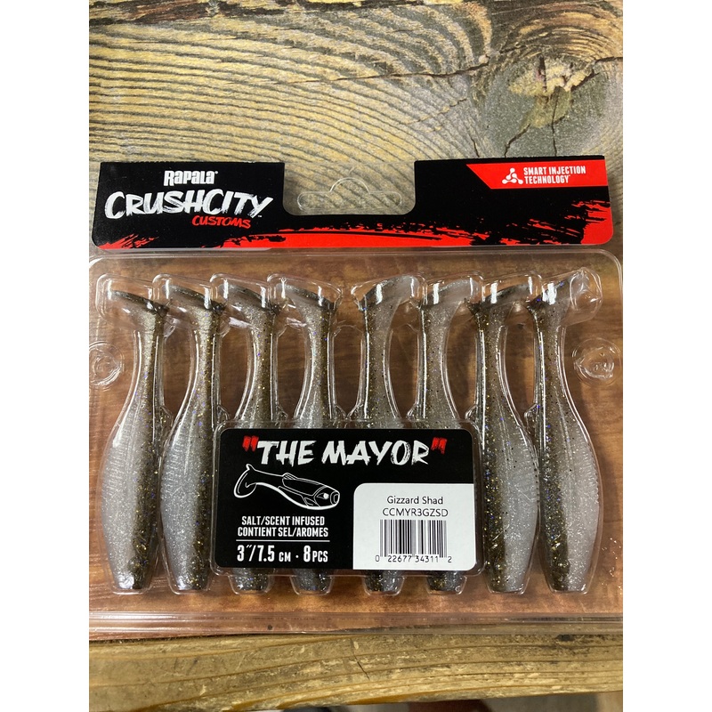 Rapala Crush City The Mayor 3″ Gizzard Shad