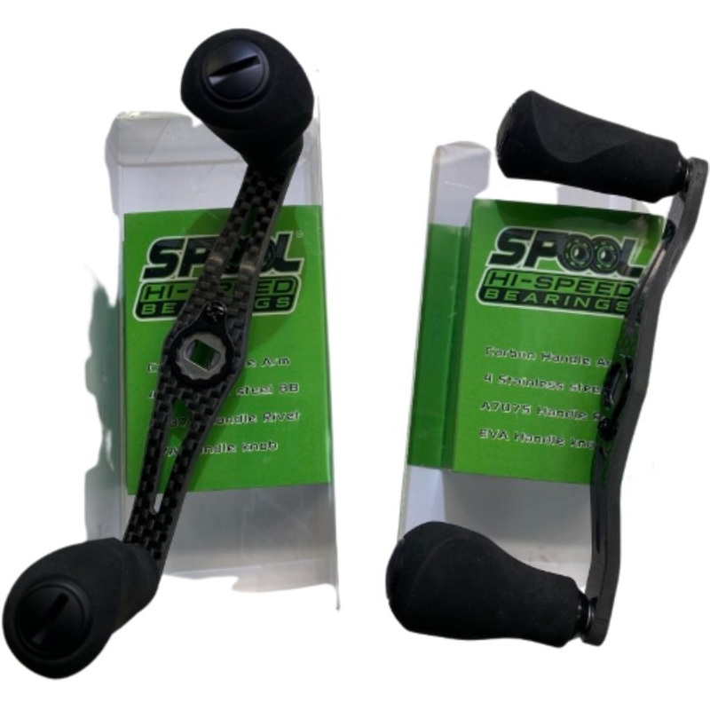Spool Hi-Speed Bearings Carbon Fiber Reel Handle