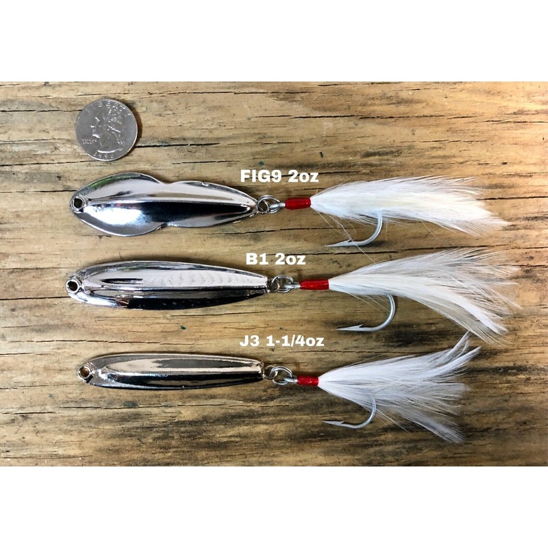 “Charlie Graves Lures”  Combo Pack:1) Fig9 2oz-1) B1 2oz-1) J3 1-1/4oz