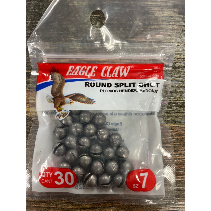 Eagle Claw Round Split Shot #7 Lead