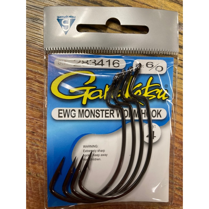 Gamakatsu EWG Monster Worm Hook 6/0