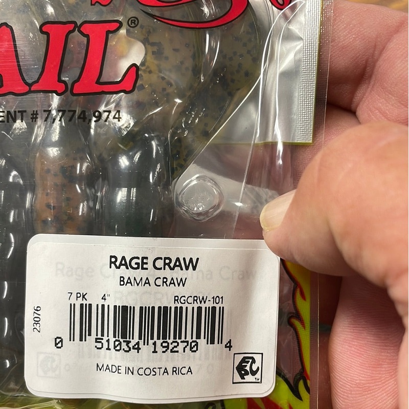 Strike King Rage Tail 4″ Bama Craw