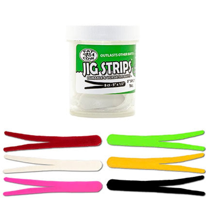 Fat Cow Split Tail 5″ Jig Strips