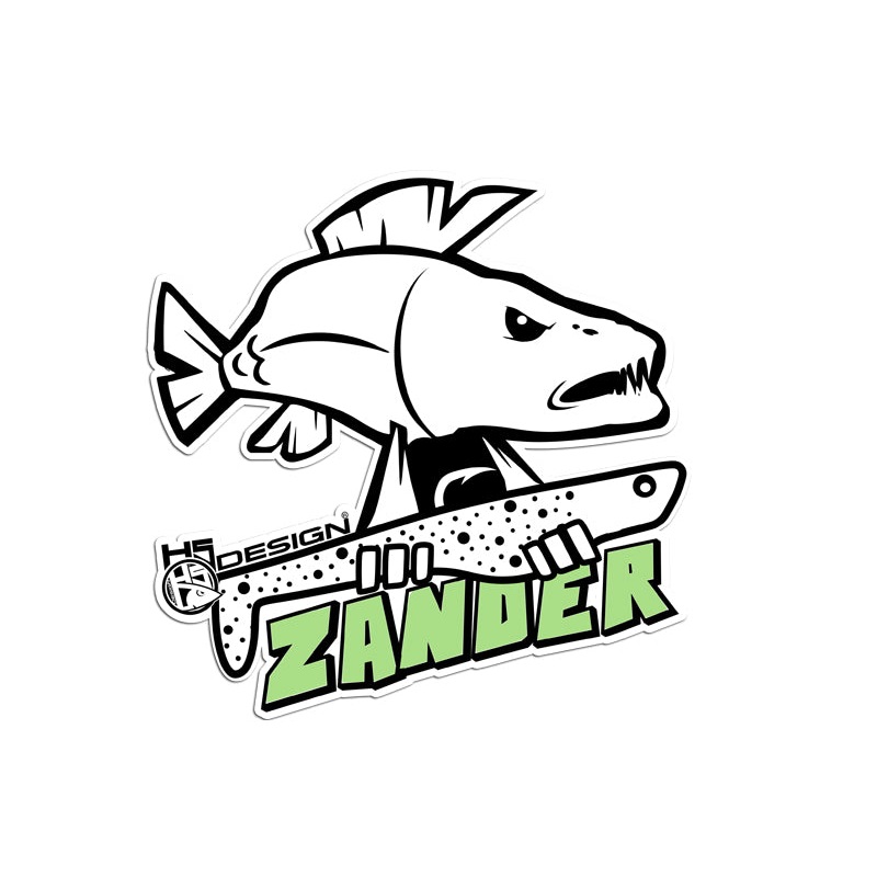 Hotspot Design – Sticker Zander cm 30×26