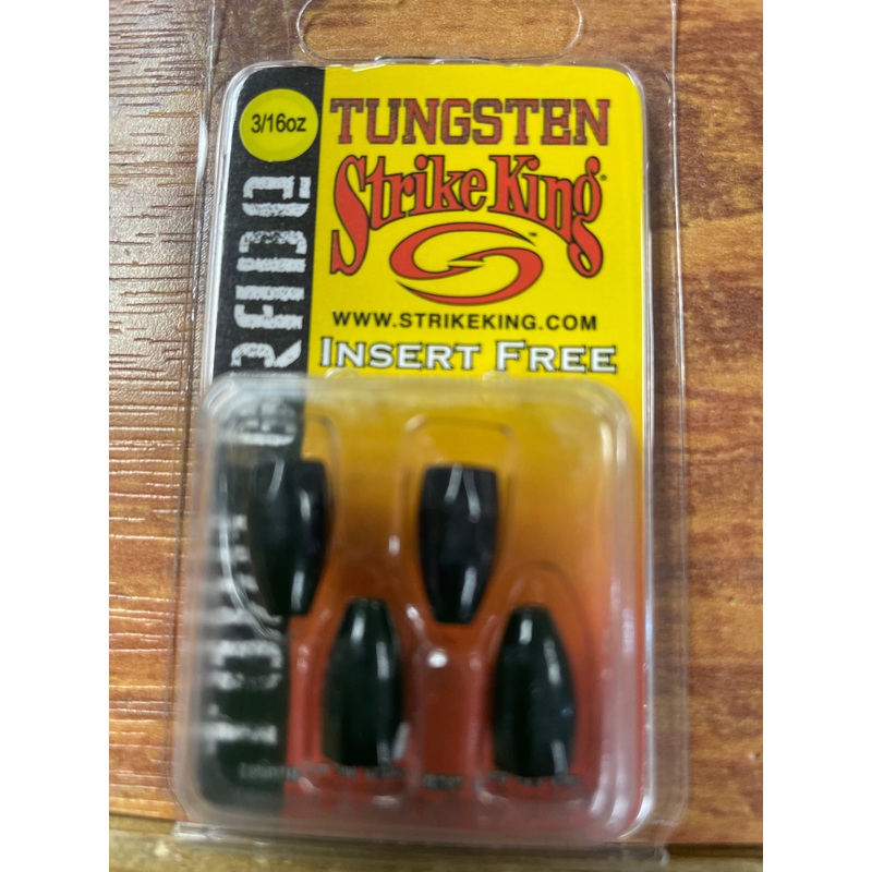 Strike King Tungsten Weight 3/16 oz. Matte Black