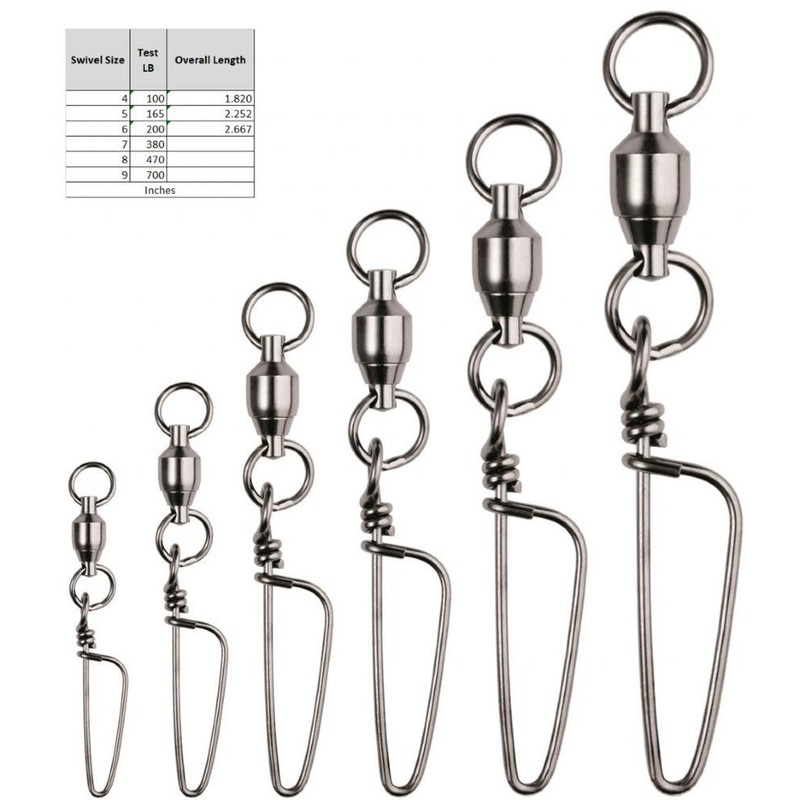 Spro Ball Bearing Swivel Coast Lock with 2 Welded Rings 2PK