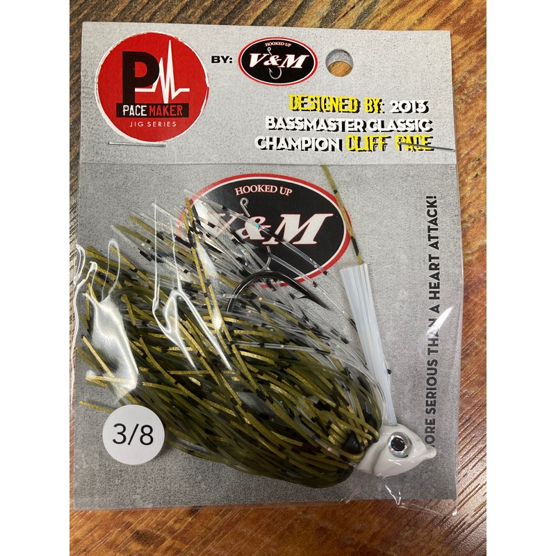V&M Pulse Swim Jig 3/8 oz. Bar Fish