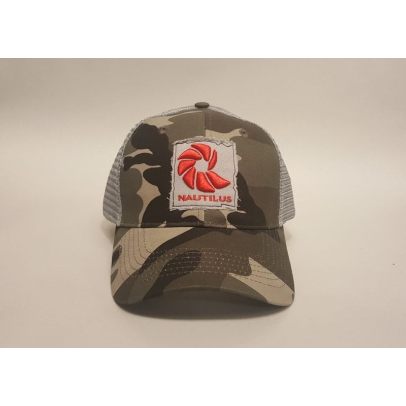 Nautilus Logo Trucker Hat  Grey Ghost