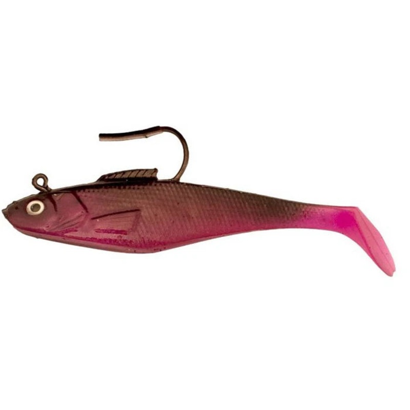 Tsunami Pro Holographic Swim Shad Soft Bait 6″ Black Purple