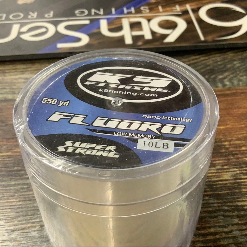 K-9 Fishing Line Flouro – 10 lb. 550 yds. Clear