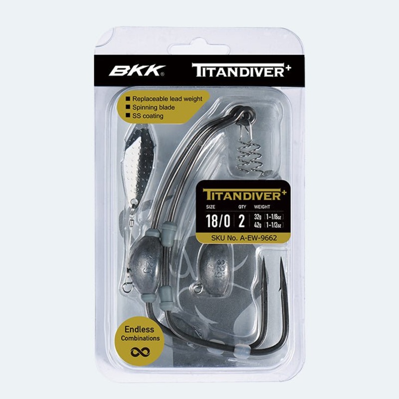 BKK Titan Diver Plus Weighted Swimbait Hooks