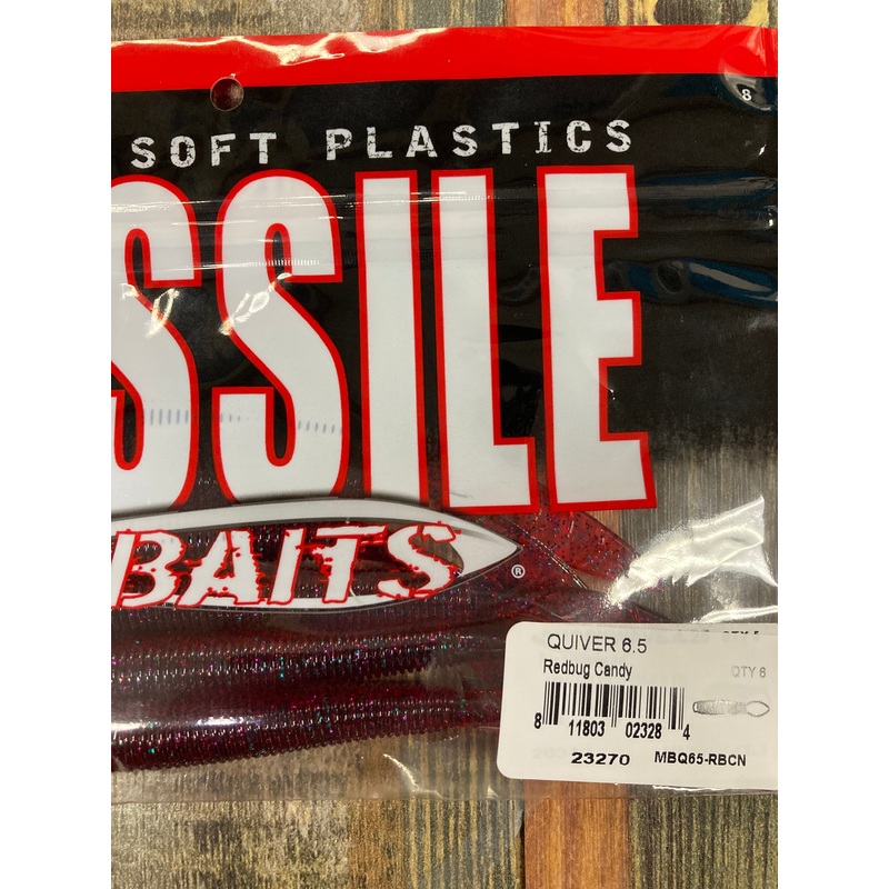 Missile Baits Quiver 6.5″ Redbug Candy