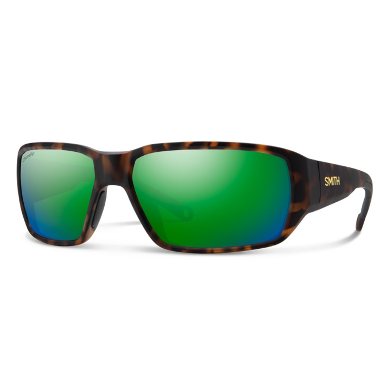 Smith Hookset Sunglasses – Matte Tortoise | ChromaPop Glass Polarized Green Mirror Lens