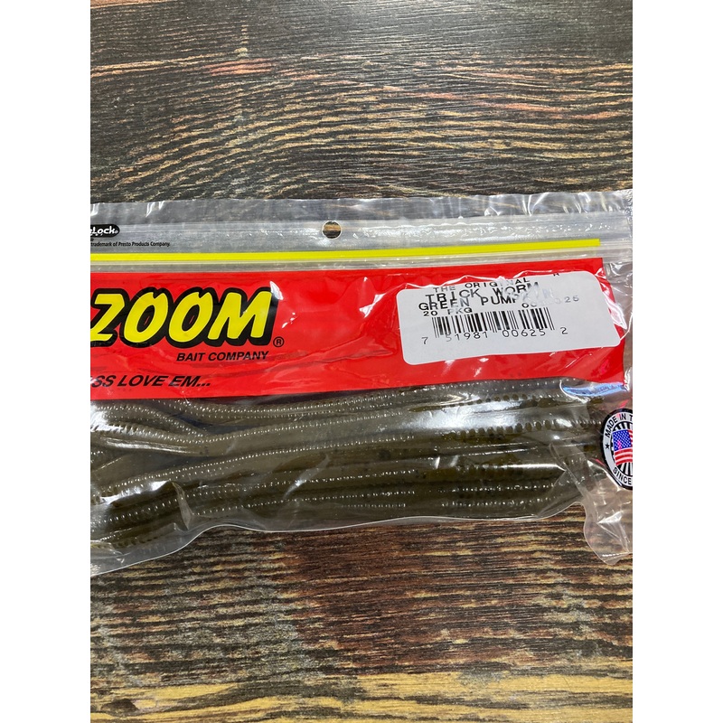 Zoom Trick Worm – Green Pumpkin