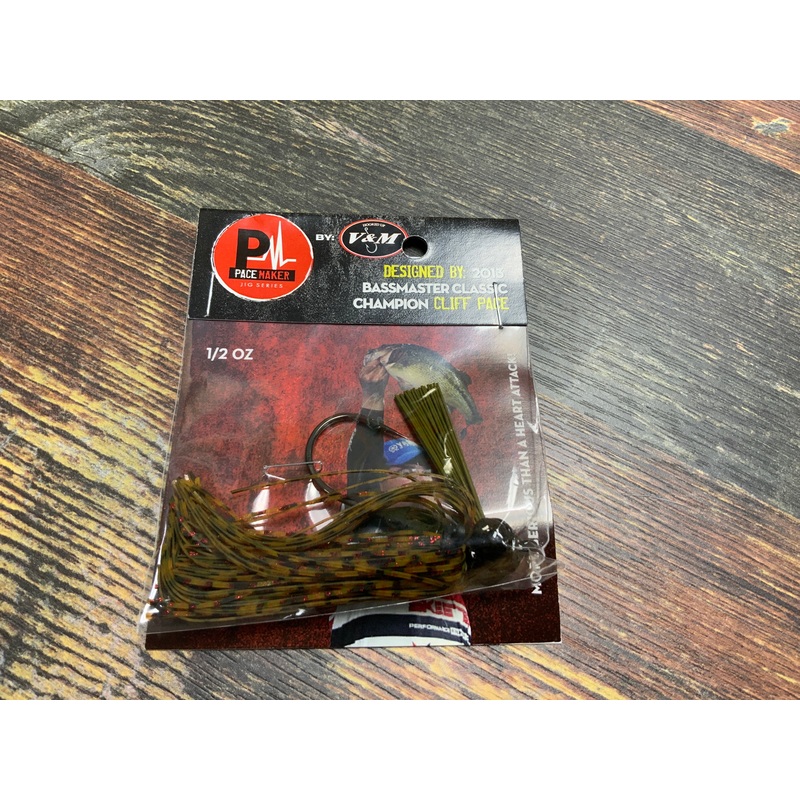 V&M Flatline Football Jig 1/2 oz. Spicy PB