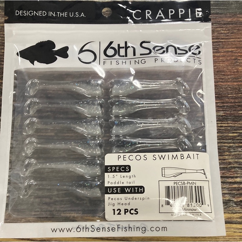 6th Sense Pecos Swimbait Paddle Tail 1.5″ Pro Minnow