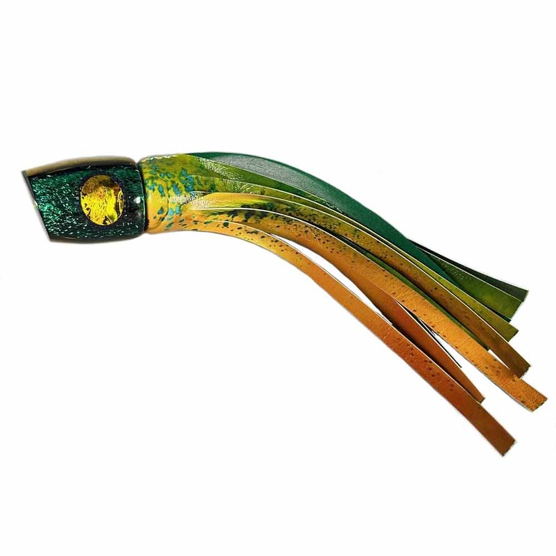 Golden Eyes Golden Mahi Skirt Large Pothound “A La Vive” Lures