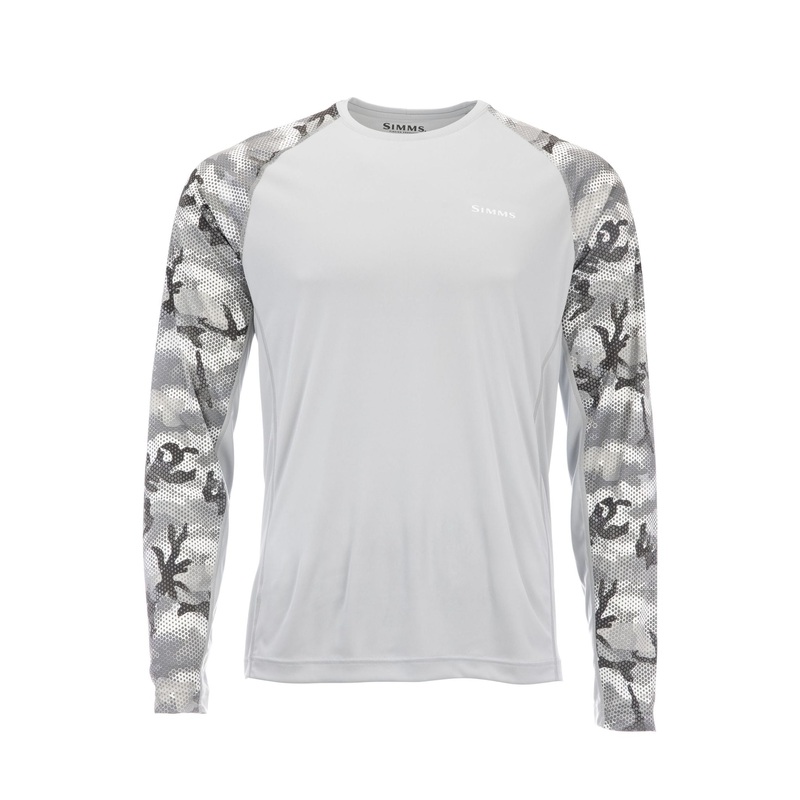Simms SolarFlex Long Sleeve Crewneck Shirt – Print