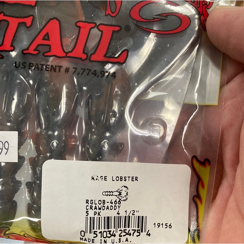 Strike King Rage Tail Rage Lobster 4-1/2″ Crawdaddy
