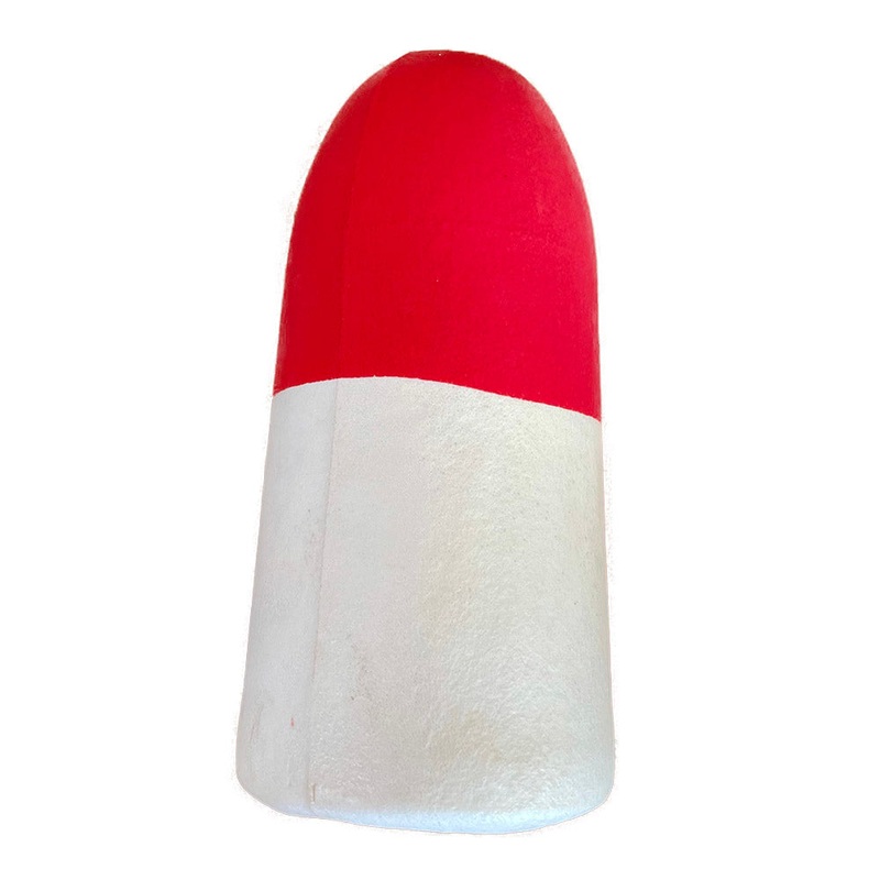 Beau Mac Crab Trap Float Red/White 5×11