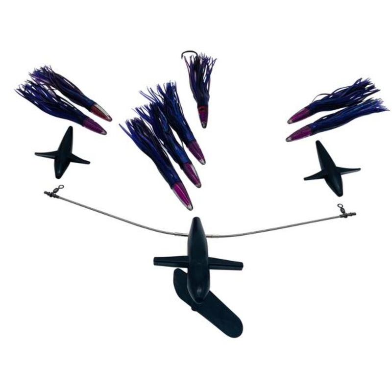 Chatter Lures 19″ Side Tracker Spreader Bars – 12″ Soft Head Machine