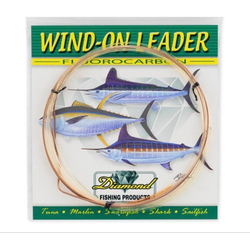 Diamond – 25ft Fluorocarbon Wind-On Leaders